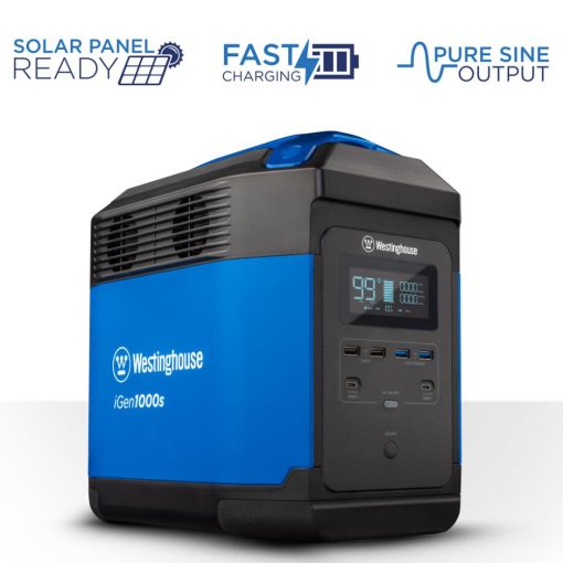 Westinghouse Power Station with Power Inverter and LED Display 1500/3000 Watt Pure Sine Wave Lithium-Ion Portable