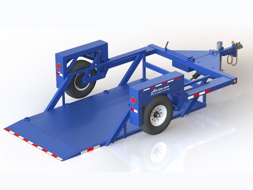 Air-tow 12' Drop Deck Flatbed Trailer 75" Deck Width - 5,500# Capacity