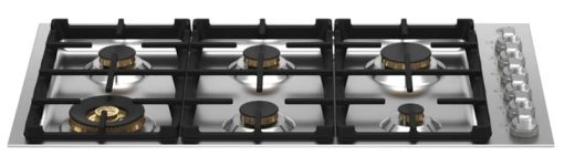 Bertazzoni Master Series 36" Stainless Steel Drop-In Gas Cooktop With 6 Burners