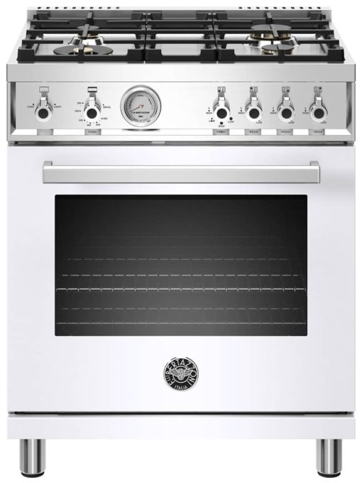 Bertazzoni Professional Series 30" White Natural Gas Range