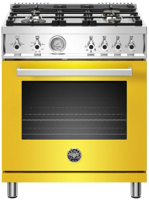 Bertazzoni Professional Series 30" Yellow Natural Gas Range