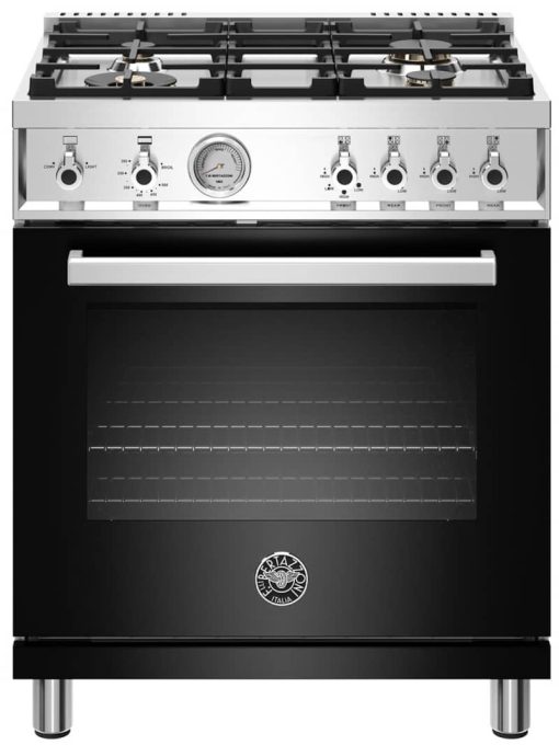 Bertazzoni Professional Series 30" Black Natural Gas Range