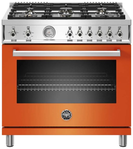 Bertazzoni Professional Series 36" Orange Natural Gas Range