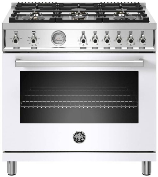 Bertazzoni Professional Series 36" White Natural Gas Range