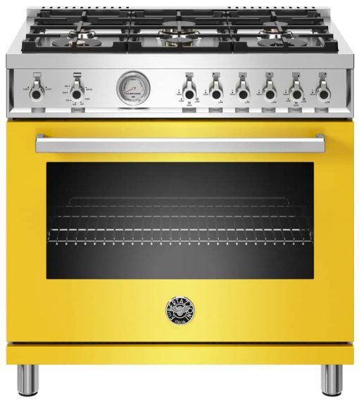 Bertazzoni Professional Series 36" Yellow Natural Gas Range