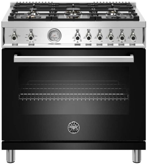 Bertazzoni Professional Series 36" Black Natural Gas Range