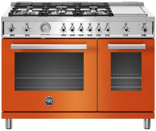 Bertazzoni Professional Series 48" Orange Natural Gas Range