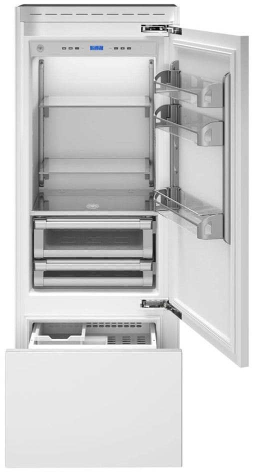 Bertazzoni 30" Panel Ready Right-Hinge Built-In Bottom Mount Refrigerator