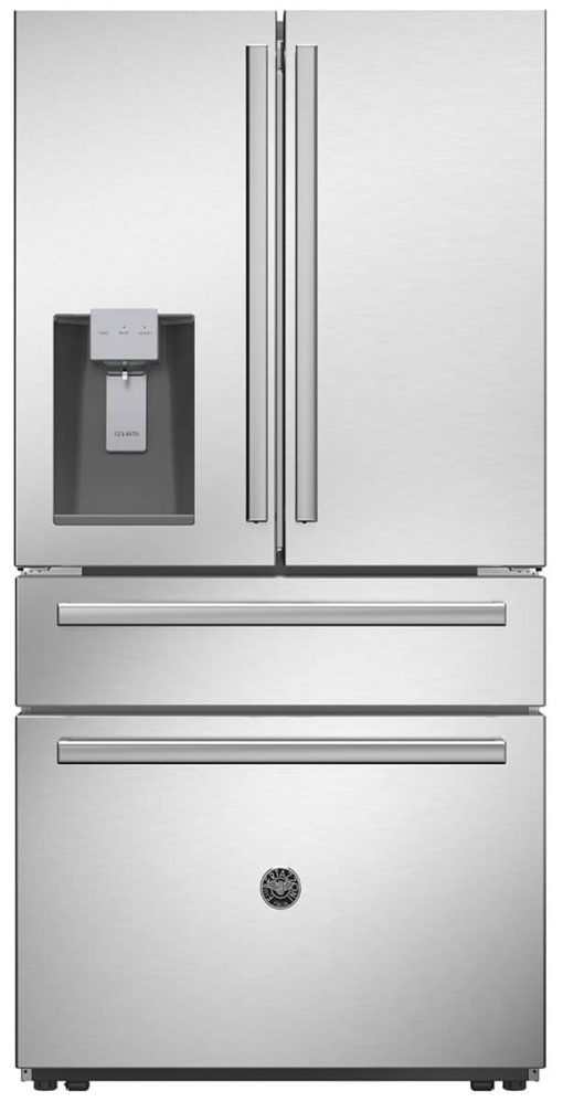 Bertazzoni Professional Series 36" Stainless Steel Freestanding French Door Refrigerator