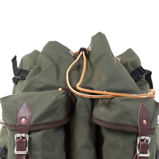 57 Liter Capacity Olive Drab Canvas Bushcrafter Backpack - Image 5