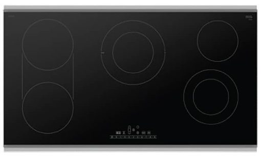 Bosch ADA 800 Series 36" Black With Stainless Steel Frame Electric Cooktop