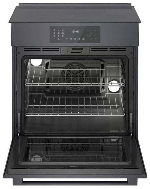 Bosch 800 Series 30" Black Stainless Steel Industrial Style Slide-In Induction Range - Image 2