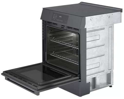 Bosch 800 Series 30" Black Stainless Steel Industrial Style Slide-In Induction Range - Image 5