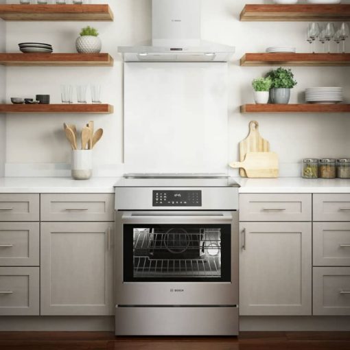 Bosch 800 Series 30" Stainless Steel Industrial Style Slide-In Induction Range - Image 9