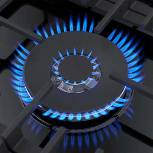 Bosch 800 Series 30" Black With Black Stainless Knobs Gas Cooktop - Image 4