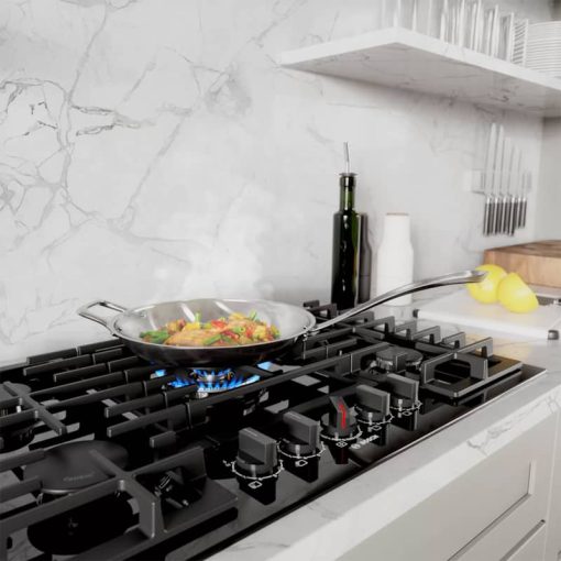 Bosch 800 Series 30" Black With Black Stainless Knobs Gas Cooktop - Image 7