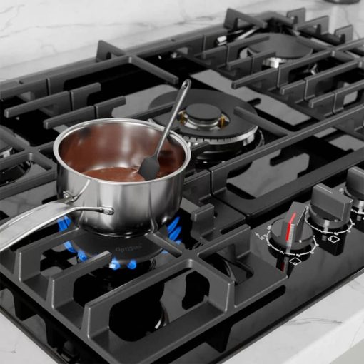 Bosch 800 Series 30" Black With Black Stainless Knobs Gas Cooktop - Image 8