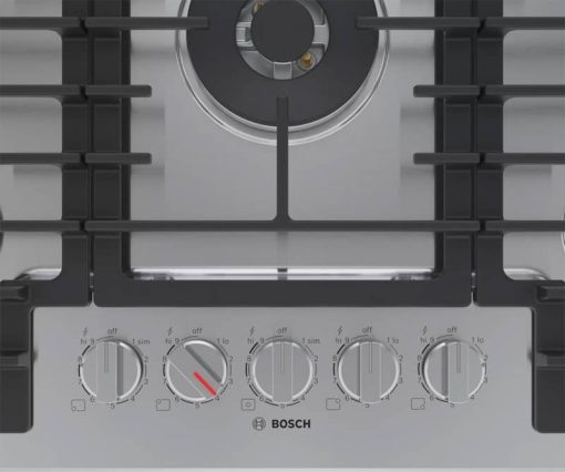 Bosch 800 Series 30" Stainless Steel Gas Cooktop - Image 2