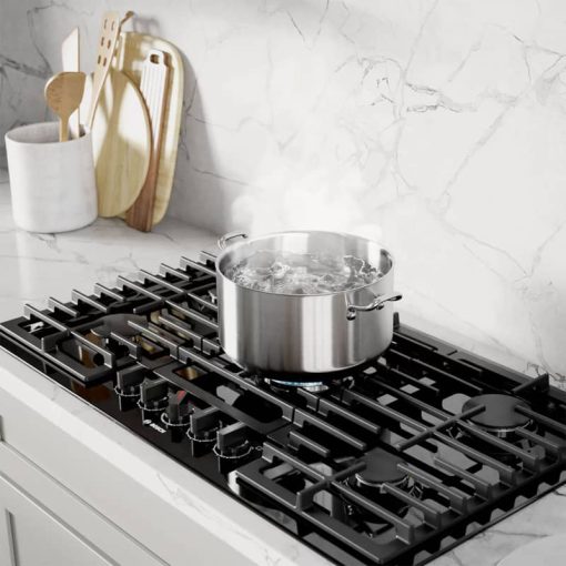 Bosch 800 Series 36" Black With Black Stainless Knobs Gas Cooktop - Image 6