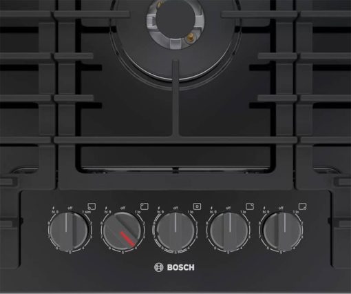 Bosch 800 Series 36" Black With Black Stainless Knobs Gas Cooktop - Image 2