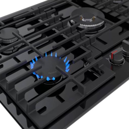 Bosch 800 Series 36" Black With Black Stainless Knobs Gas Cooktop - Image 3