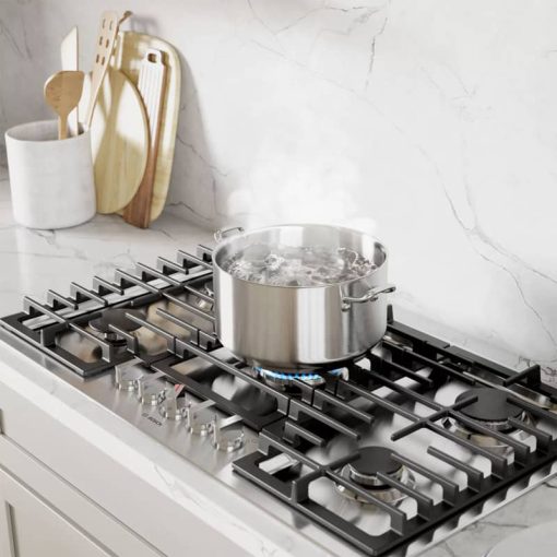 Bosch 800 Series 36" Stainless Steel Gas Cooktop - Image 6