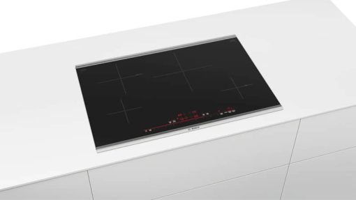 Bosch 800 Series 30" Black With Stainless Frame Induction Cooktop - Image 4