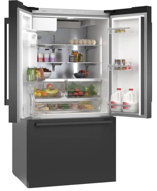 Bosch 36" Black Stainless Steel Standard-Depth 3-Door Refrigerator - Image 3