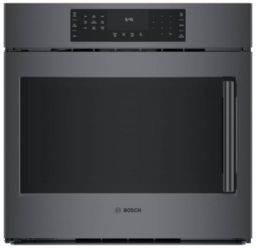 Bosch ADA 800 Series 30" Fingerprint Resistant Black Stainless Steel Left-Hinge Single Wall Oven