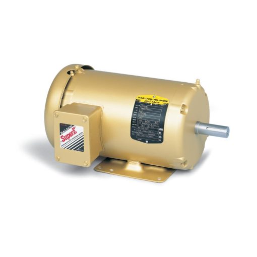 Baldor General Purpose Three Phase AC Motor, 5HP, 1750RPM, 3PH, 60HZ, 184T Frame, 3642M, TEFC, F1