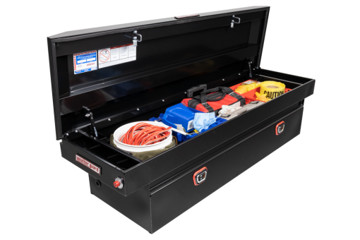 Weather Guard Saddle Truck Tool Box Steel Standard Gloss Black - Image 9