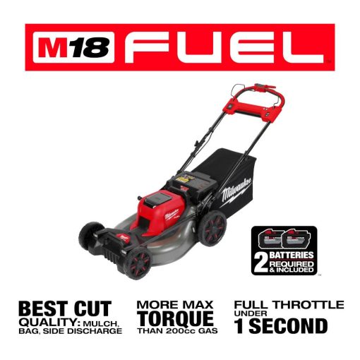 Milwaukee M18 FUEL 21" Lawn Mower Kit & String Trimmer with QUIK-LOK Attachment Capability Bundle - Image 4
