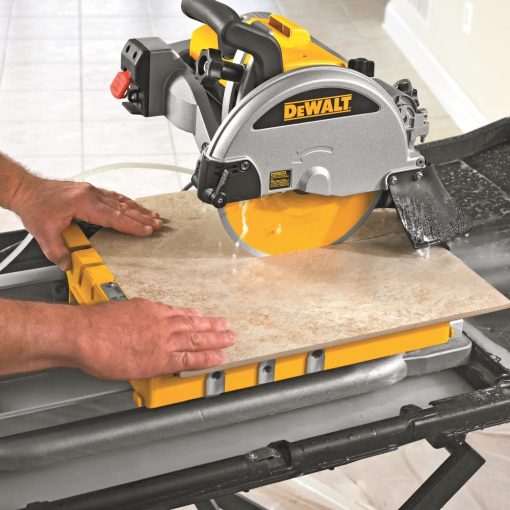 10 In. Wet Tile Saw with Stand - Image 4