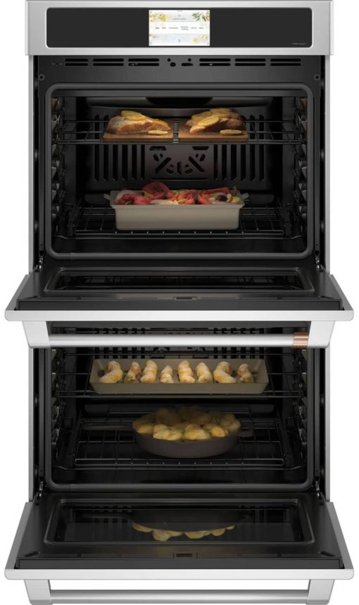 Cafe Professional Series 30" Stainless Steel Built-In Double Electric Convection Wall Oven - Image 2