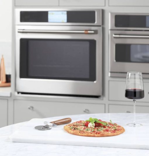 Cafe Professional Series 30" Stainless Steel Built-In Double Electric Convection Wall Oven - Image 12