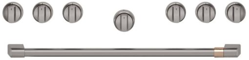 Cafe 36" Brushed Black Handle & Knob Set For Pro Range & Rangetop