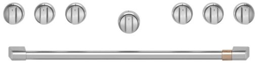 Cafe 36" Brushed Stainless Handle & Knob Set For Pro Range & Rangetop