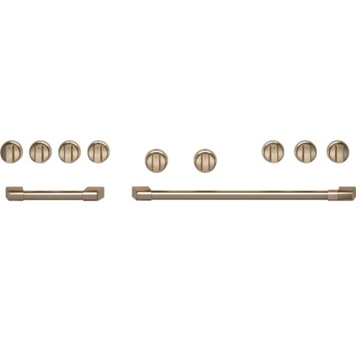 Cafe 48" Brushed Bronze Handle & Knob Set For Pro Range And Rangetop