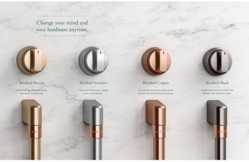 Cafe 48" Brushed Copper Handle & Knob Set For Pro Range And Rangetop - Image 3