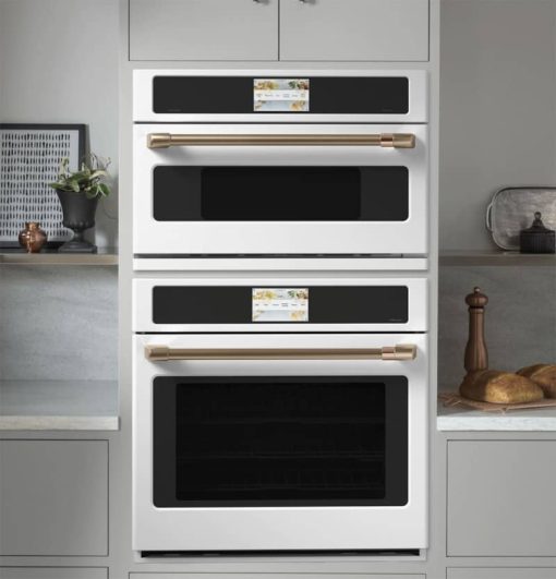 Cafe 30" Matte White With Brushed Bronze Built-In 5-In-1 Single Wall Oven With 120V Advantium Technology - Image 16