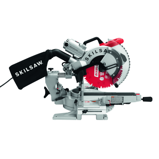 Skil 12" Worm Drive Dual Bevel Sliding Miter Saw with 3 Diablo Blades - Image 3