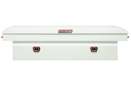Weather Guard Saddle Truck Tool Box Steel Standard White - Image 3