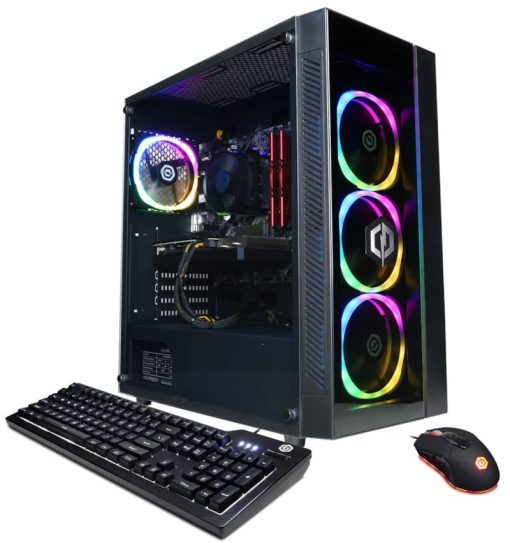 CyberPowerPC Gamer Master Black Gaming Desktop AMD Ryzen 5 5600X 16GB RAM 1TB SSD, NVIDIA GeForce RTX 3060