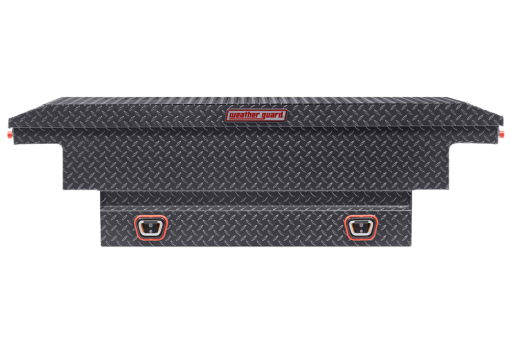 Weather Guard Saddle Truck Tool Box Aluminum Low Profile Gunmetal Gray - Image 3
