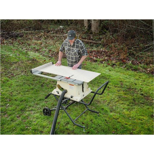 Shop Fox 10" Benchtop Table Saw with Stand 120V 2HP 1 Phase - Image 4