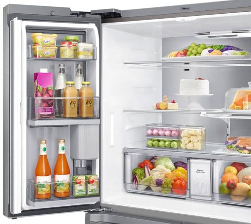 Dacor 36" Silver Stainless Counter Depth 4Door French Door Refrigerator With Dual Reveal Doors - - Image 3