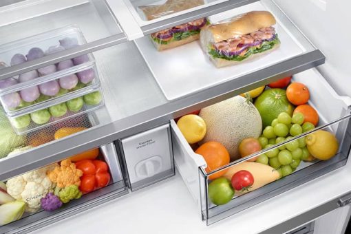 Dacor 36" Silver Stainless Counter Depth 4Door French Door Refrigerator With Dual Reveal Doors - - Image 5