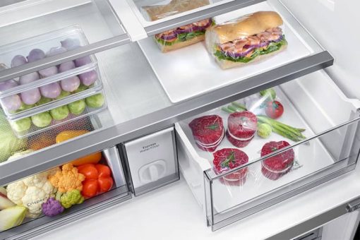Dacor 36" Silver Stainless Counter Depth 4Door French Door Refrigerator With Dual Reveal Doors - - Image 6