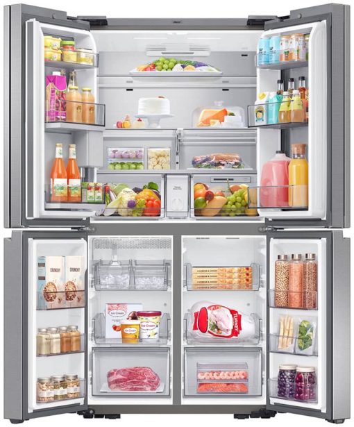Dacor 36" Silver Stainless Counter Depth 4Door French Door Refrigerator With Dual Reveal Doors - - Image 2