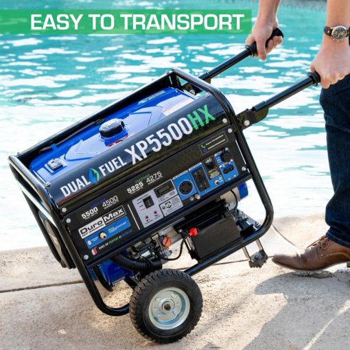 DuroMax Generator Dual Fuel Gas Propane Portable with CO Alert 5500 Watt - Image 10